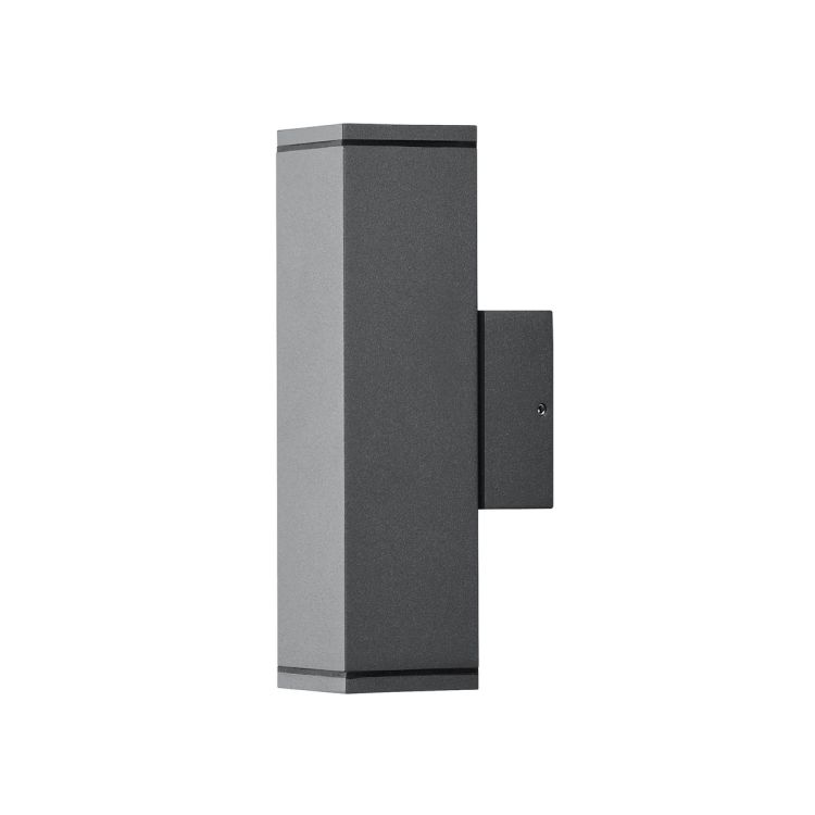 Konstsmide 7907-370 Monza 2 Light Up & Down Rectangle Wall Light Anthracite