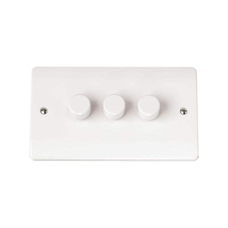 Click MODE 3 Gang 2 Way 100W LED Dimmer Switch | CMA163