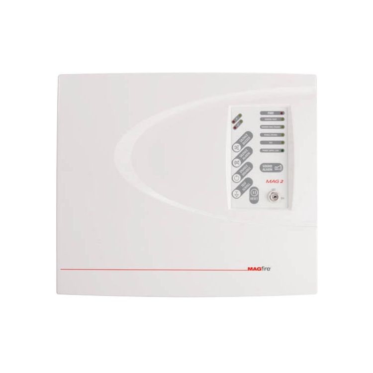 ESP Fireline 2 Zone Conventional Fire Alarm Panel White Plastic | MAG2P
