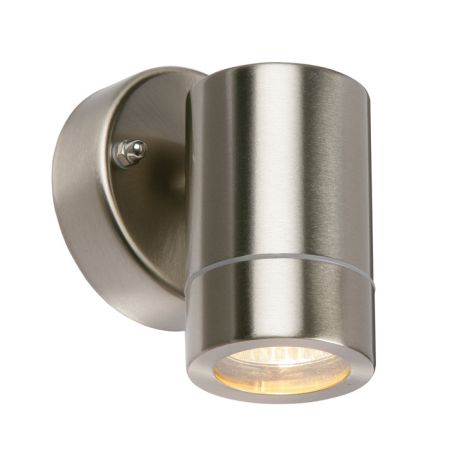 Saxby Palin Brushed Stainless Steel Single Outdoor Wall Light 13801