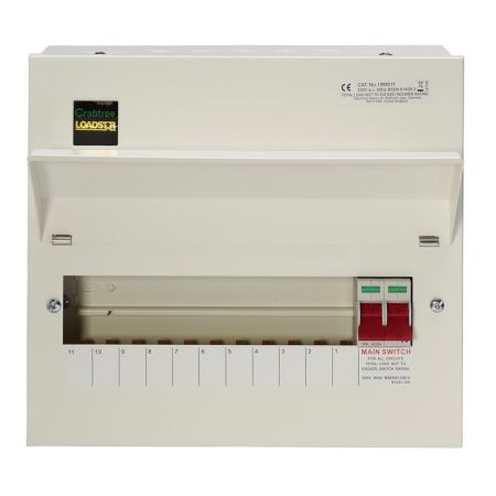 Crabtree Loadstar 11 Way Consumer Unit 100A Main Switch | 18MS11