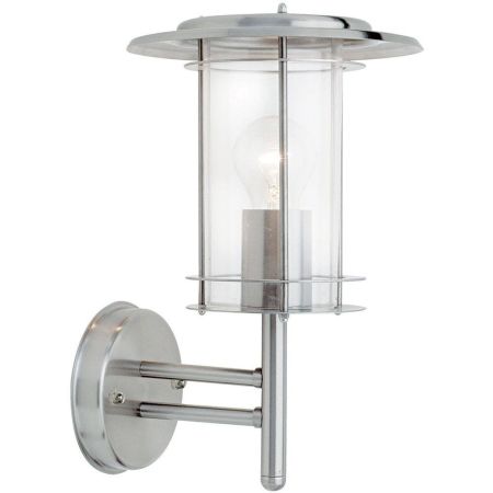 Saxby 4478182 Stainless Steel York Outdoor IP44 Wall Light