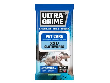 UltraGrime Pet Care Clothwipes 40pk | 5470