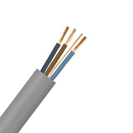 6243YH 3 Core & Earth Cable 1mm² x 50m Grey