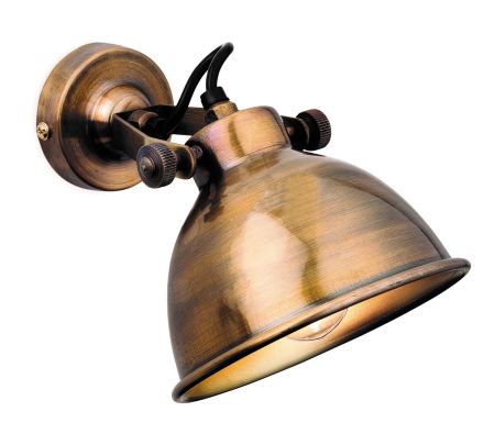 irstlight 7646AB Mantis Antique Brass Single Wall Light