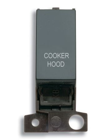 13A Resistive 10AX Black Switch Module - Cooker Hood