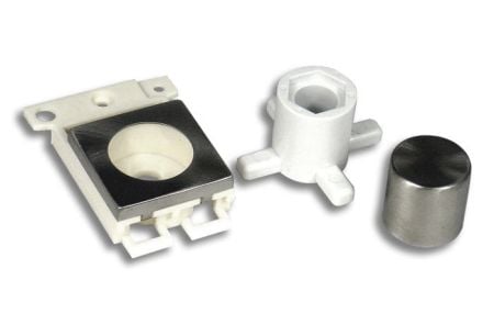 Click Dimmer Module Mounting Kit - Brushed Steel