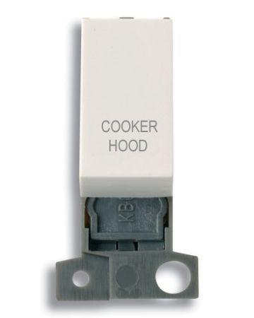 Click Minigrid 13A Resistive 10AX Switch Module - White - "Cooker Hood" | MD018PWCH