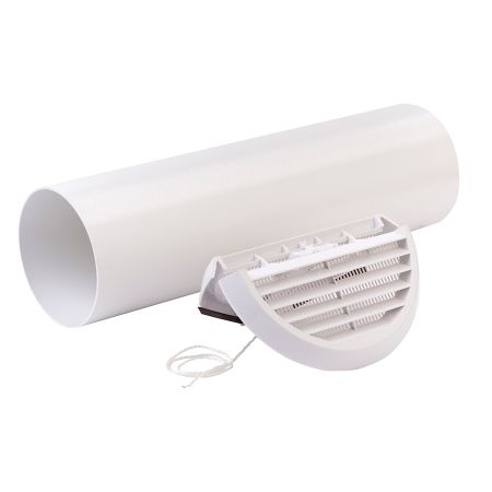 Xpelair SSWKWR Simply Silent 100mm Easy-Fit Wall Kit Round-White 92991AW