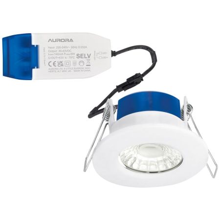 Aurora R6 Fixed Fire Rated Downlight Cool White | AU-R6/40