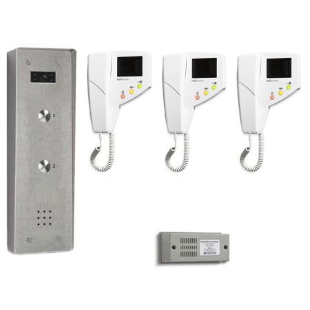Bell System Bellissimo 3 Way Anti-Vandal Surface Colour Video Entry Kit | BS3/VRS