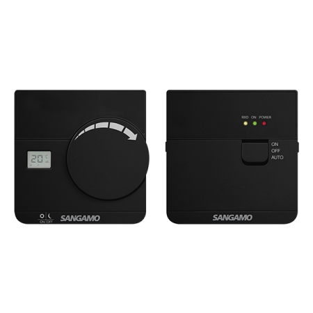Sangamo Choice+ Wireless Thermostat with Digital Display | CHPRSTATDRF