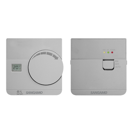 Sangamo Choice+ Wireless Thermostat with Digital Display | CHPRSTATDRF