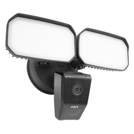 ESP Fort Wi-Fi Smart Security Floodlight with Camera Black | ECSPCAMFLB