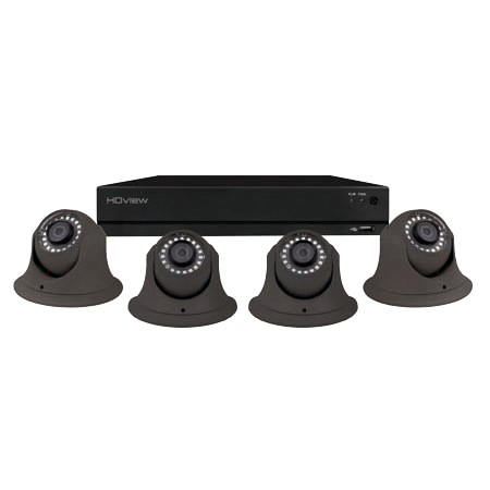 ESP DigiviewHD+ 4 Channel Super HD 500GB Grey Dome Camera CCTV System SHDV4KD4G
