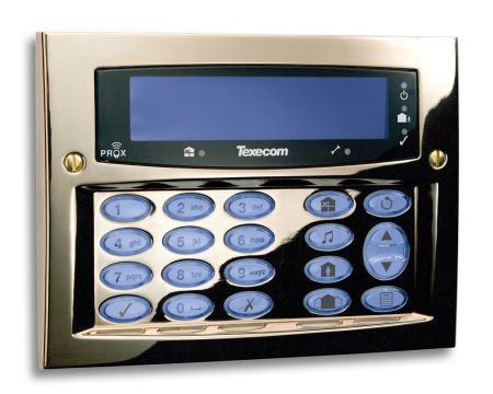 Texecom Premier Elite SMK Polished Brass Keypad DBD-0128