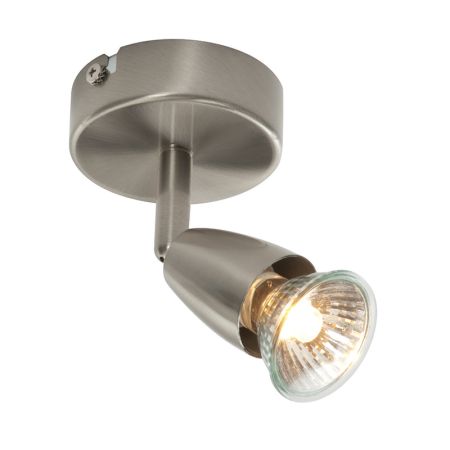 Saxby Lighting Amalfi Single Surface Spotlight Satin Nickel | G2521013