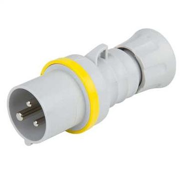 Gewiss Yellow IP44 110v 16A 2P&E Plug GW60001H