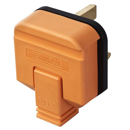 Masterplug Permaplug Heavy Duty Rewireable Plug Orange | HDPT13O