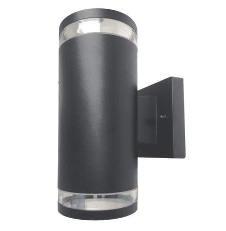 Hispec Coral Plus+ Up and Down Wall Light Anthracite | HSLEDUL/GRY/L