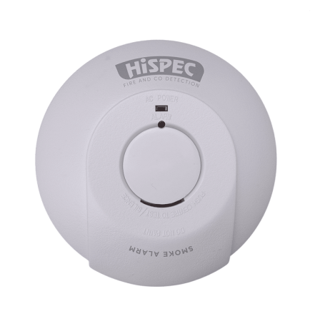 Hispec Photoelectric Fast Fix Mains Smoke Detector with 9v Battery Backup | HSSA/PE/FF