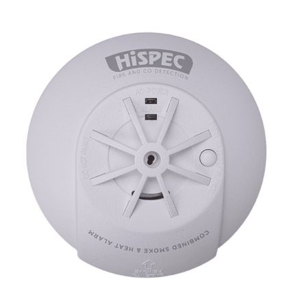 Hispec RF-PRO COMBO Mains Smoke & Heat Alarm with 10yr Lithium Battery | HSSA/PH/RF10-PRO
