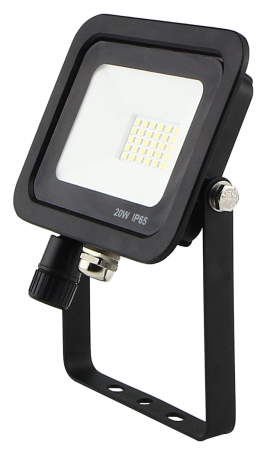 Core Lighting 20w LED Slimline IP65 Floodlight Black | CP-20WFLCW-AC
