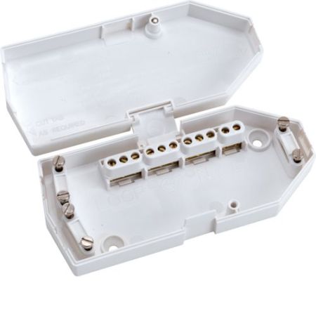 Hager 30 Amp Junction Box with Selective Entry 3 Slot Terminal Brown J401