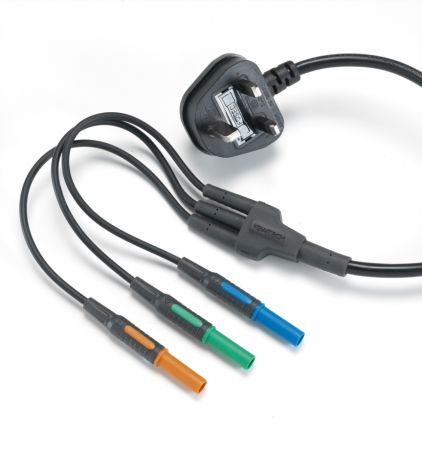 Kewtech Mains Lead with 3 x 4mm Connectors | KAMP12UK 