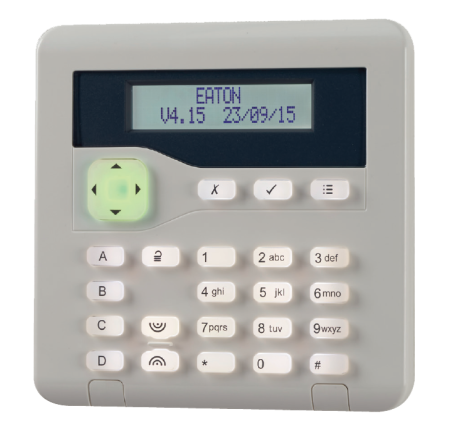 SCANTRONIC 9448EUR-90 Compact Alarm Control Panel with On-board Keypad Eaton 