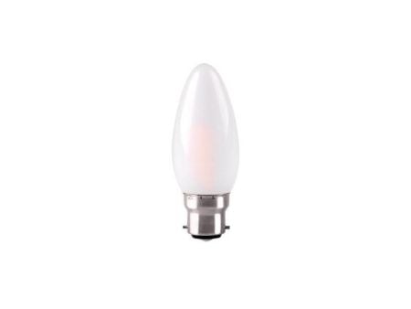 Kosnic 2w LED Filament Frosted Candle Lamp BC/B22 KFLM02CNDB22-FRS