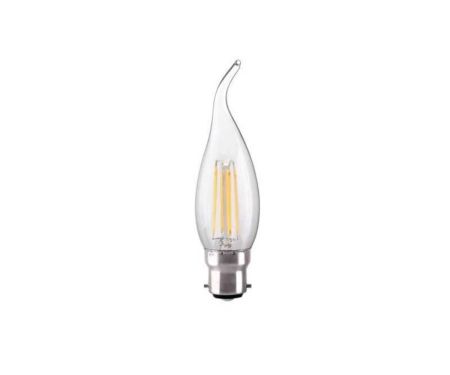 Kosnic 4w LED Filament Bent Tip Candle Lamp 2700K KFLM04BTPB22-CLR