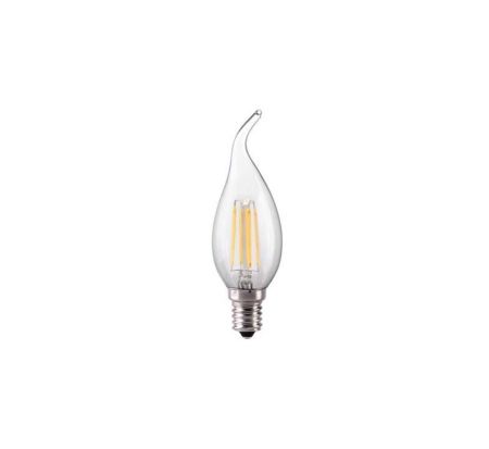Kosnic 4w LED Filament Bent Tip Candle Lamp 2700K KFLM04BTPE14-CLR
