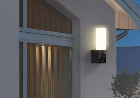 Link2Home 2K 3MP Smart Porchlight with Camera & Auto Tracking | L2H-PRHCAMBK