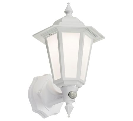Knightsbridge LANT2W IP54 8w LED PIR Wall Lantern White