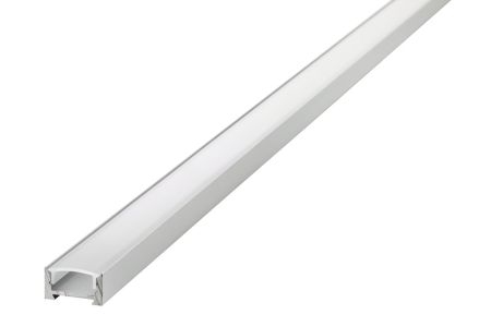 Luxlite 2M Aluminium Surface Mounted Profile with Opal Cover | LUX-SFPOC-2M