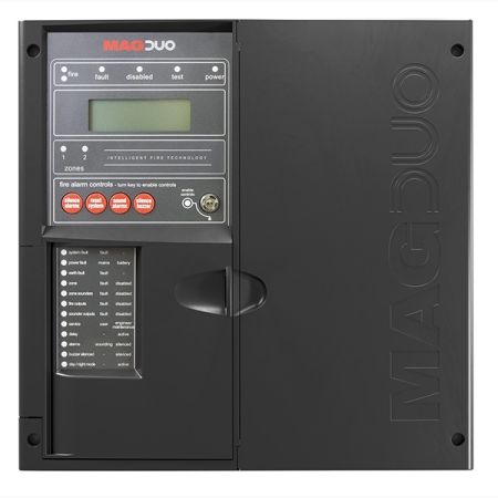 ESP MAGDUO 2 Zone Two-Wire fire alarm Panel Black | MAGDUO2B 