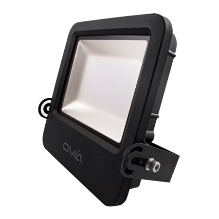 Ovia Pathfinder 100W LED IP65 Floodlight 4000k Black | OV101100BKCW