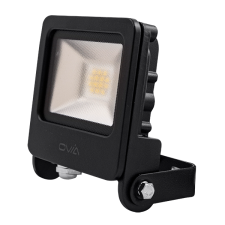Ovia Pathfinder 10W LED IP65 Floodlight 4000k Black | OV10110BKCW