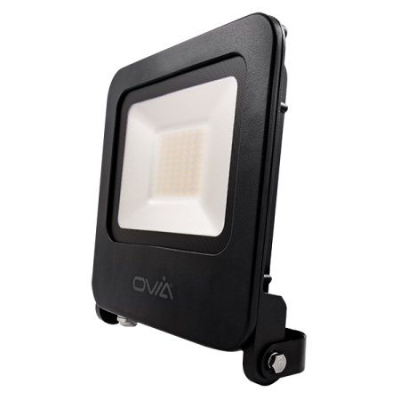 Ovia Pathfinder 50W LED IP65 Floodlight 4000k Black | OV10150BKCW