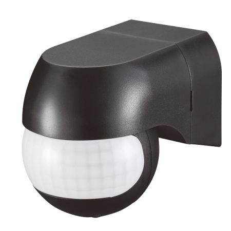 Ovia Lighting Multi-Directional 180 Degree PIR Sensor IP44 Black | OVPIR003BK