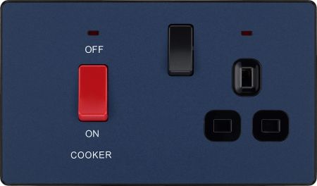 BG Evolve Matt Blue 45A Cooker Control Unit | PCDDB70B