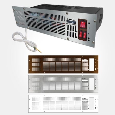 Eterna 2400W Plinth fan heater with 3 Colour Fascias | PFH2400