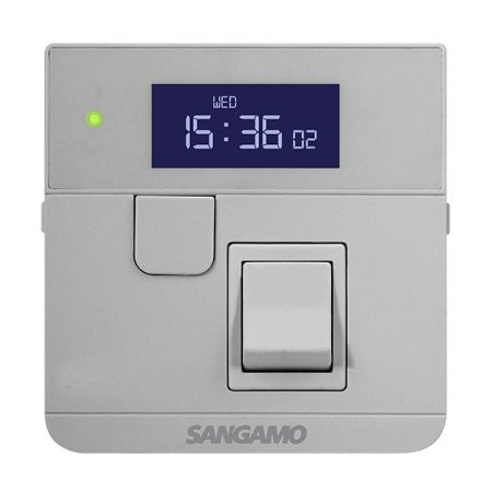 Sangamo Powersaver+ 7 Day Fused Spur Time Switch with Boost Silver | PSPSF247S
