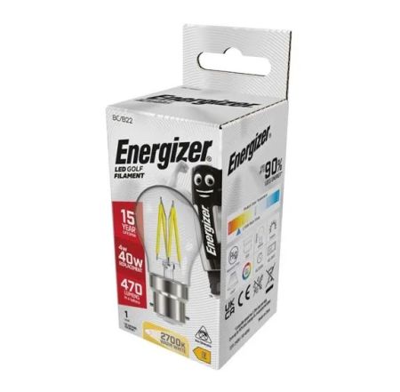 Energizer 4w LED Filament Golf Ball E14/SES 2700K Warm White | S12872