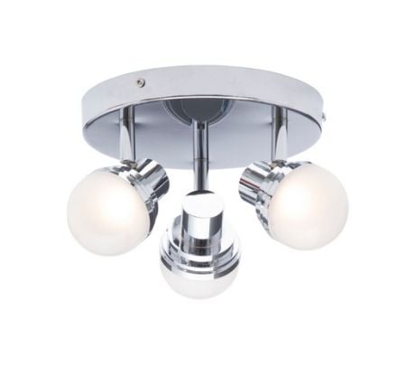 Spa Milan 3 Light Spotlight Ceiling Plate 15w LED Warm White