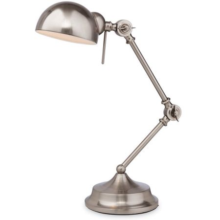 Firstlight Beau Brushed Steel Table Lamp | 2305BS 