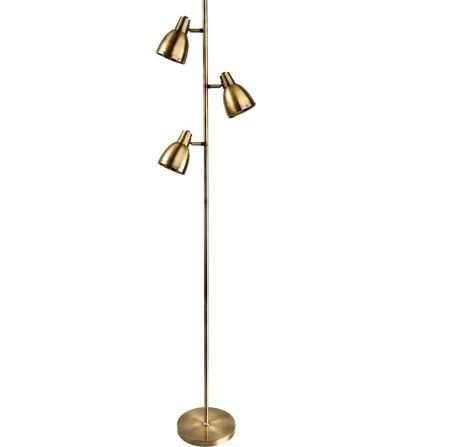 Firstlight Vogue Antique Brass Floor Lamp | 3468AB