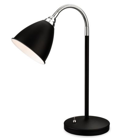 Firstlight Bari Table Lamp Black with Chrome | 3752BK