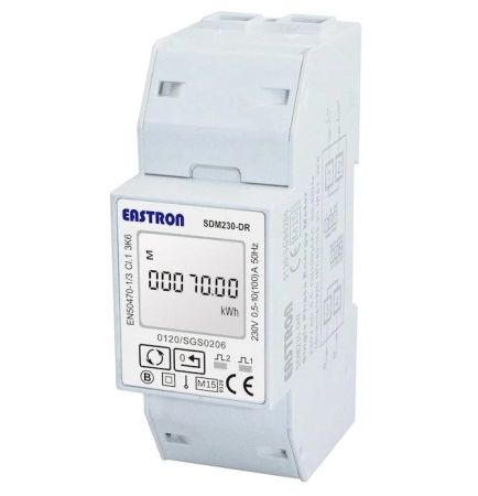 Stephen P Wales Eastron SDM230-DR - 100A Single Phase MID Approved DIN Rail Meter | SPDEA230